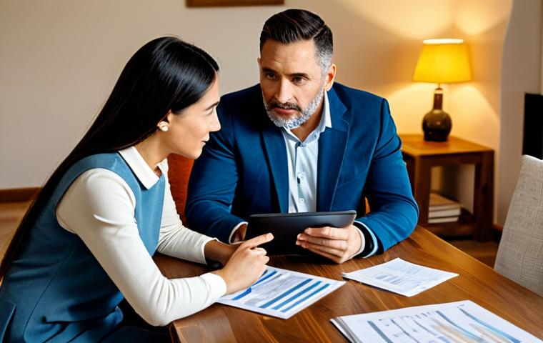 부동산 세금 신고 방법 - Tax Professional Consultation**

A friendly tax advisor wearing professional attire assisting a woma...
