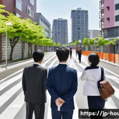 공공재건축 장점 - **Prompt: "A vibrant, safe, and modern urban landscape in Japan, designed for disaster resilience. I...