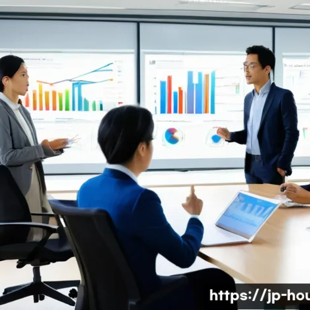 비수기 매매 전략 - **Prompt for "Mindset Shift: Investing in the Future"**:
"A group of diverse Japanese business p...