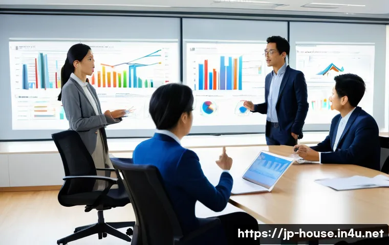 비수기 매매 전략 - **Prompt for "Mindset Shift: Investing in the Future"**:
    "A group of diverse Japanese business p...